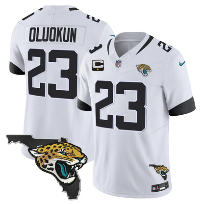 Men's Jacksonville Jaguars Florida Patch Vapor Jersey - All Stitched