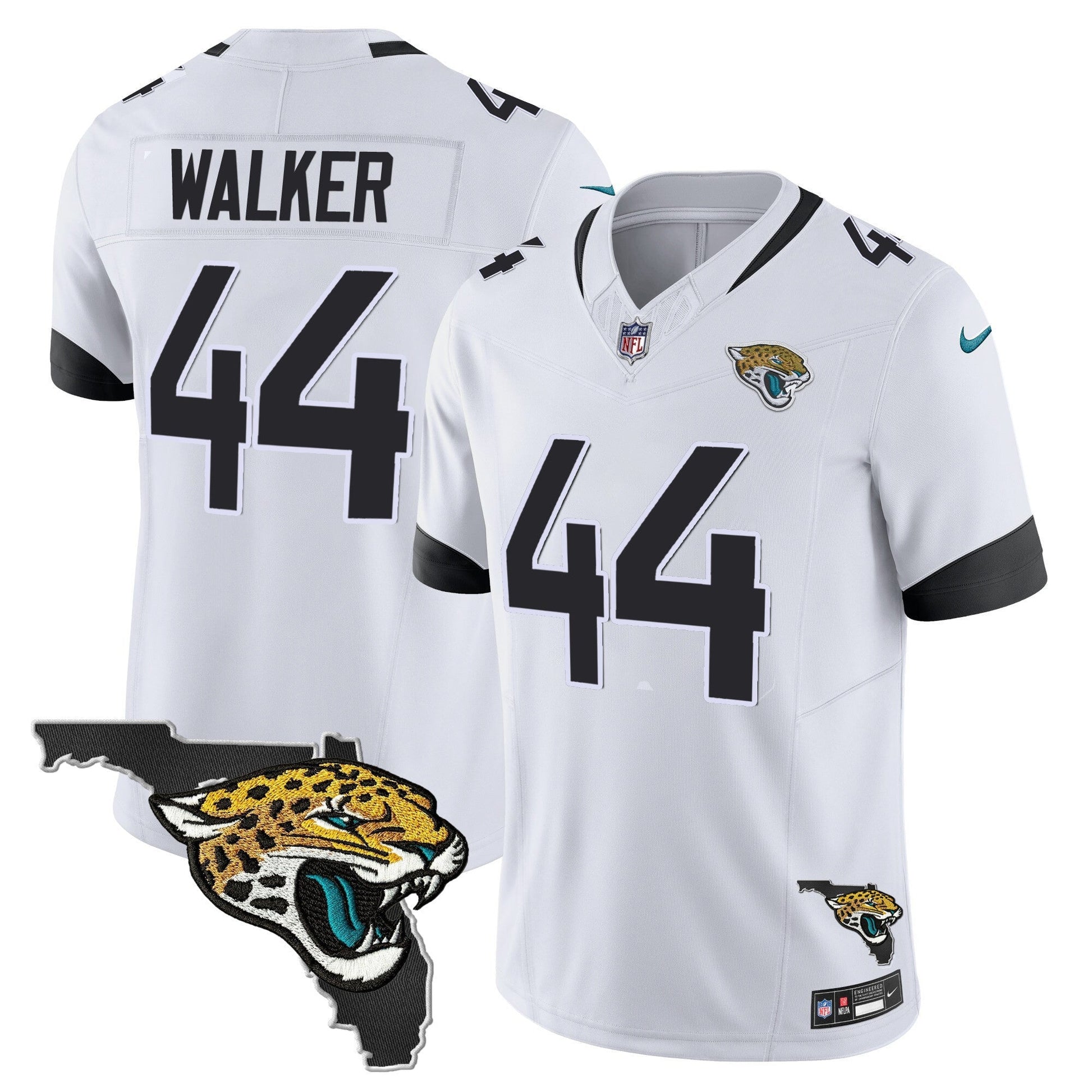 Men's Jacksonville Jaguars Florida Patch Vapor Jersey - All Stitched