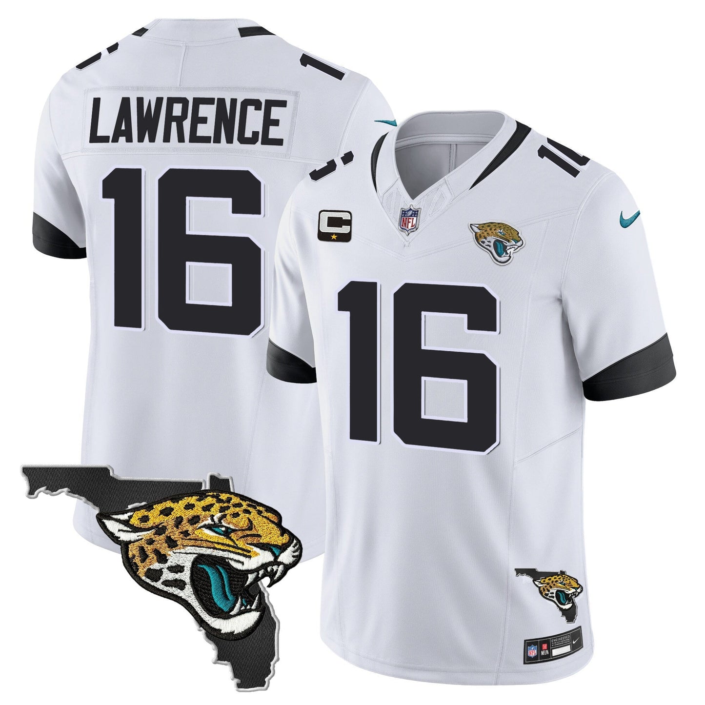 Men's Jacksonville Jaguars Florida Patch Vapor Jersey - All Stitched