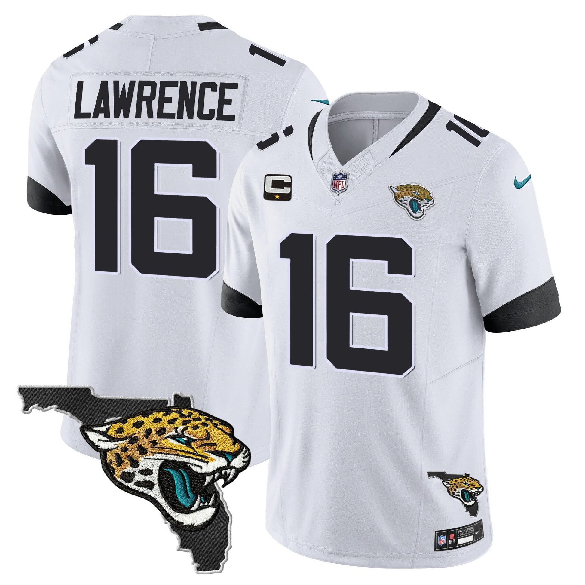 Men's Jacksonville Jaguars Florida Patch Vapor Jersey - All Stitched