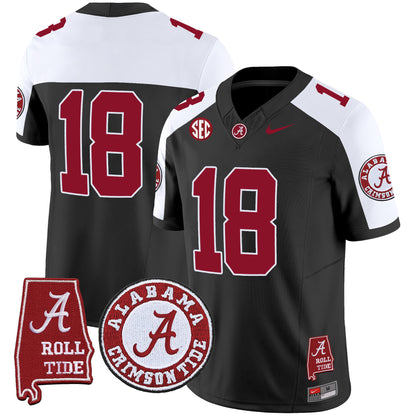 Men's Alabama Crimson Tide Vapor Limited Jersey V4 - Alabama Map - All Stitched