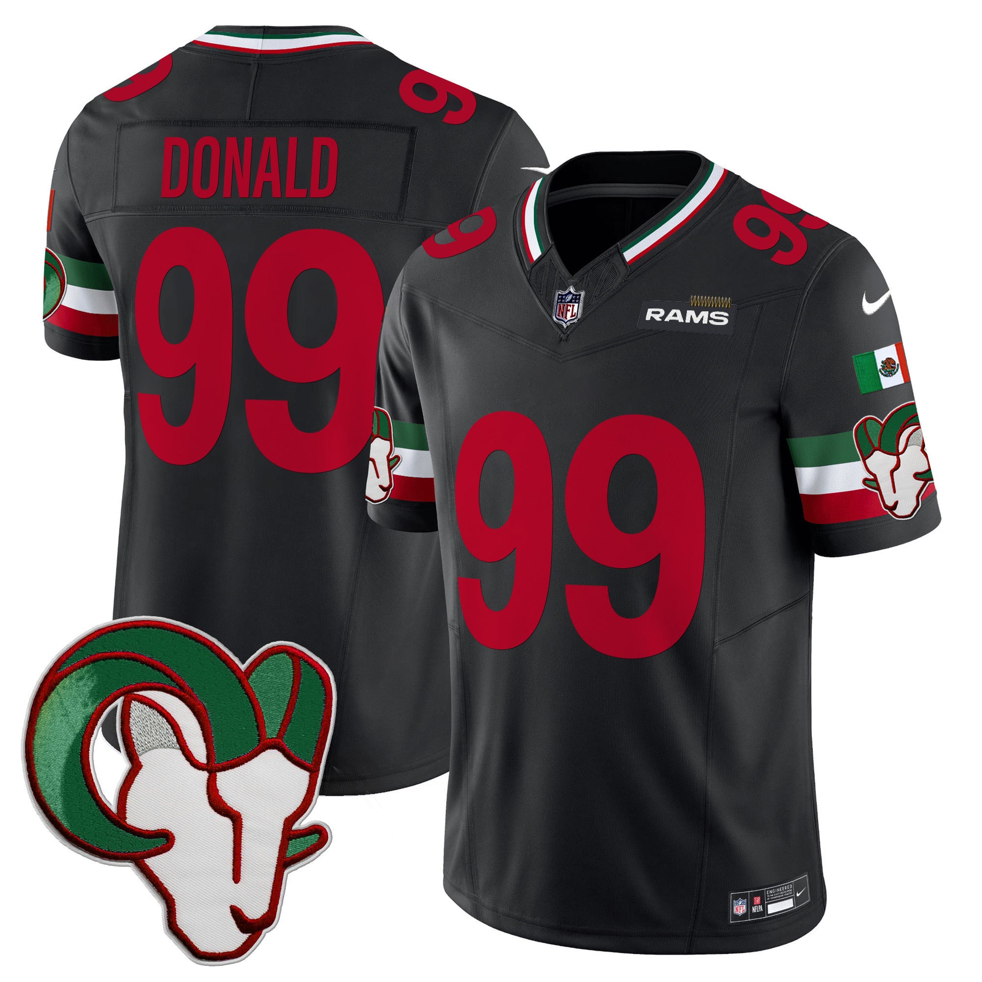 Men's Rams Mexico Vapor Limited Jersey - All Stitched