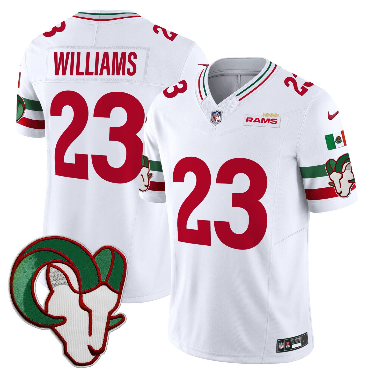 Men's Rams Mexico Vapor Limited Jersey - All Stitched