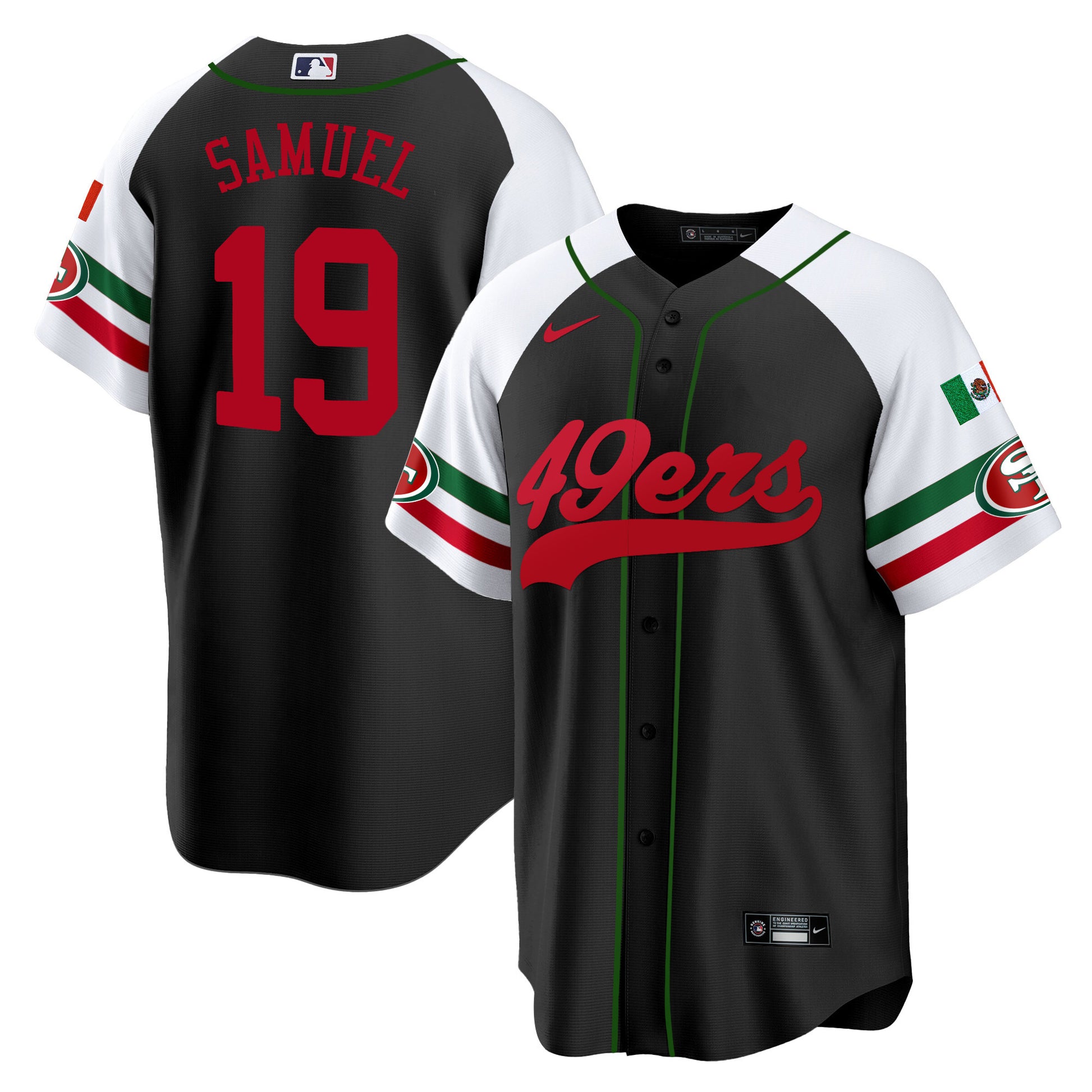 Men's 49ers Mexico Baseball Jersey - All Stitched