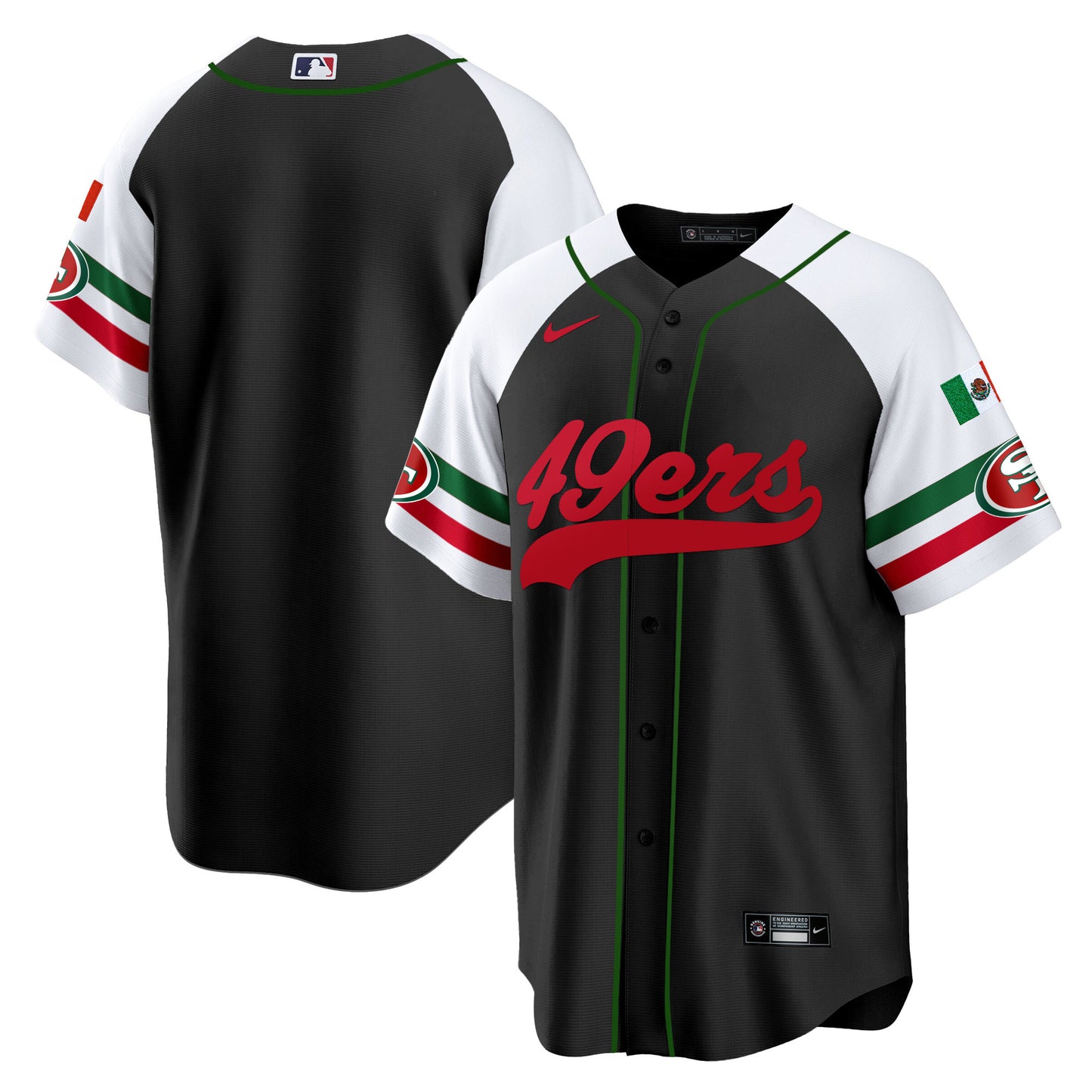 Men's 49ers Mexico Baseball Jersey - All Stitched
