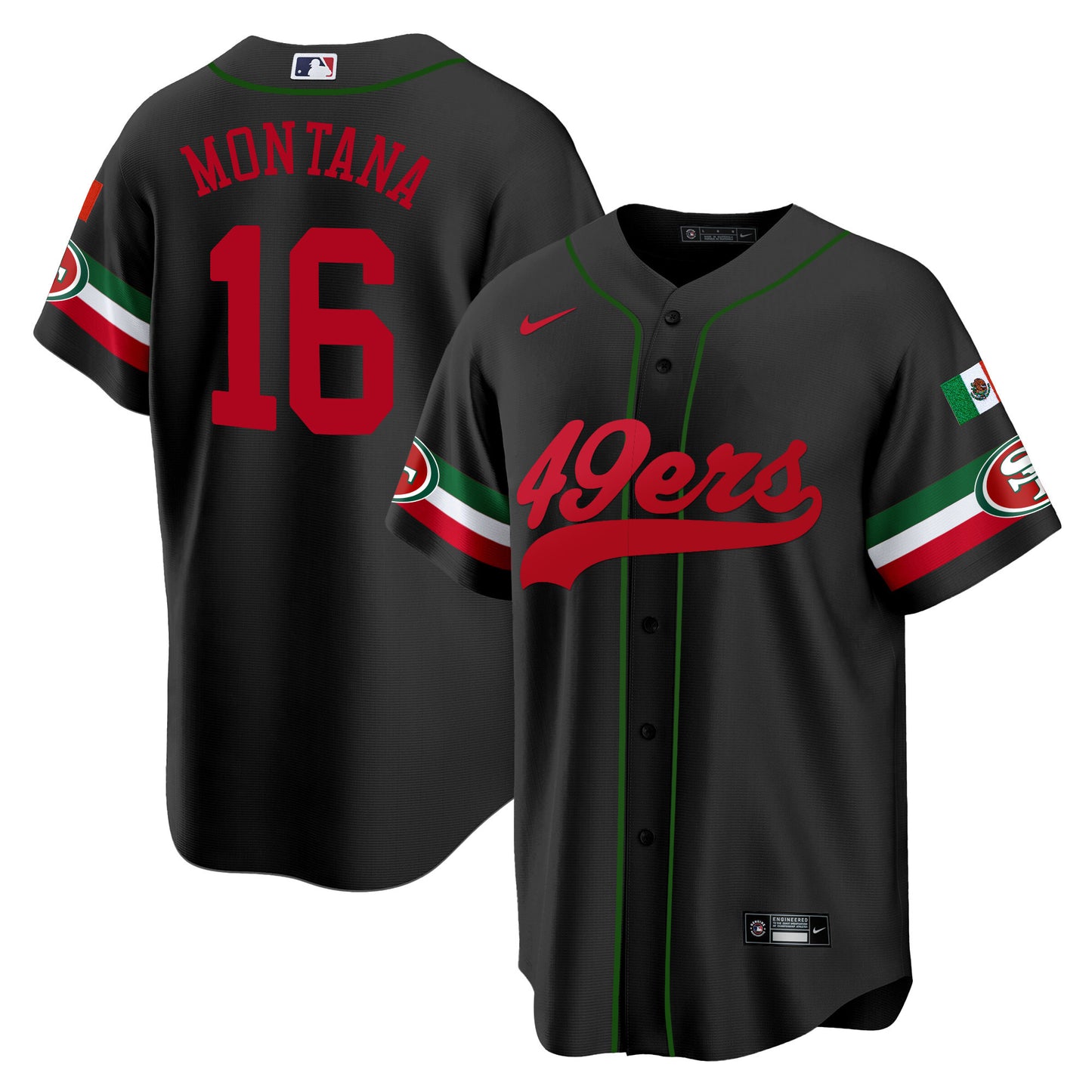 Men's 49ers Mexico Baseball Jersey - All Stitched