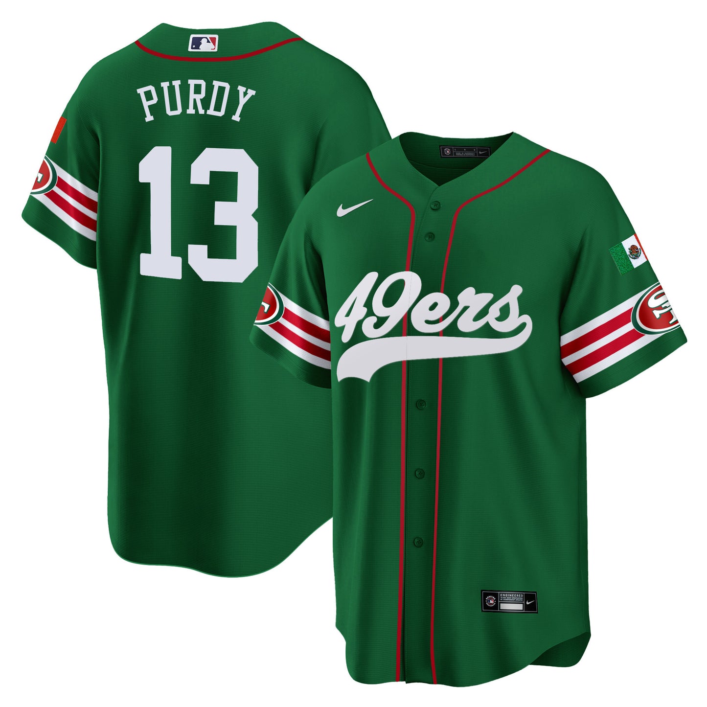 Men's 49ers Mexico Baseball Jersey - All Stitched