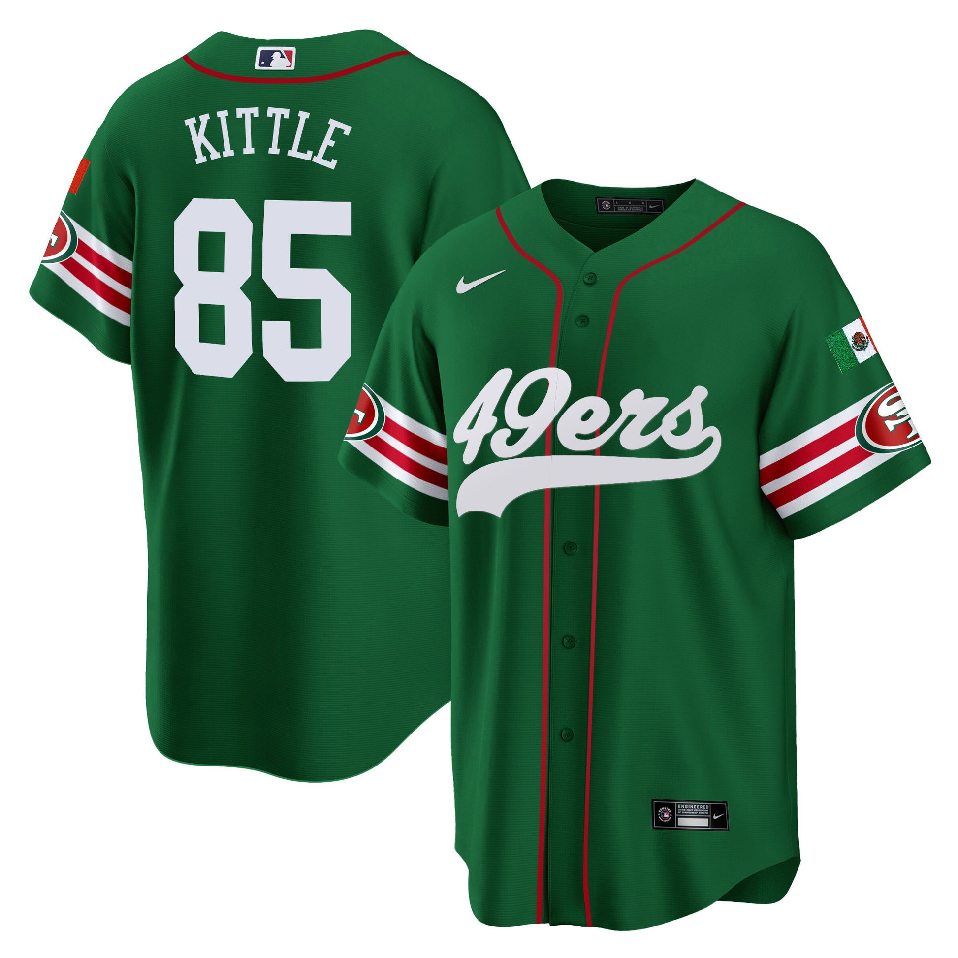 Men's 49ers Mexico Baseball Jersey - All Stitched