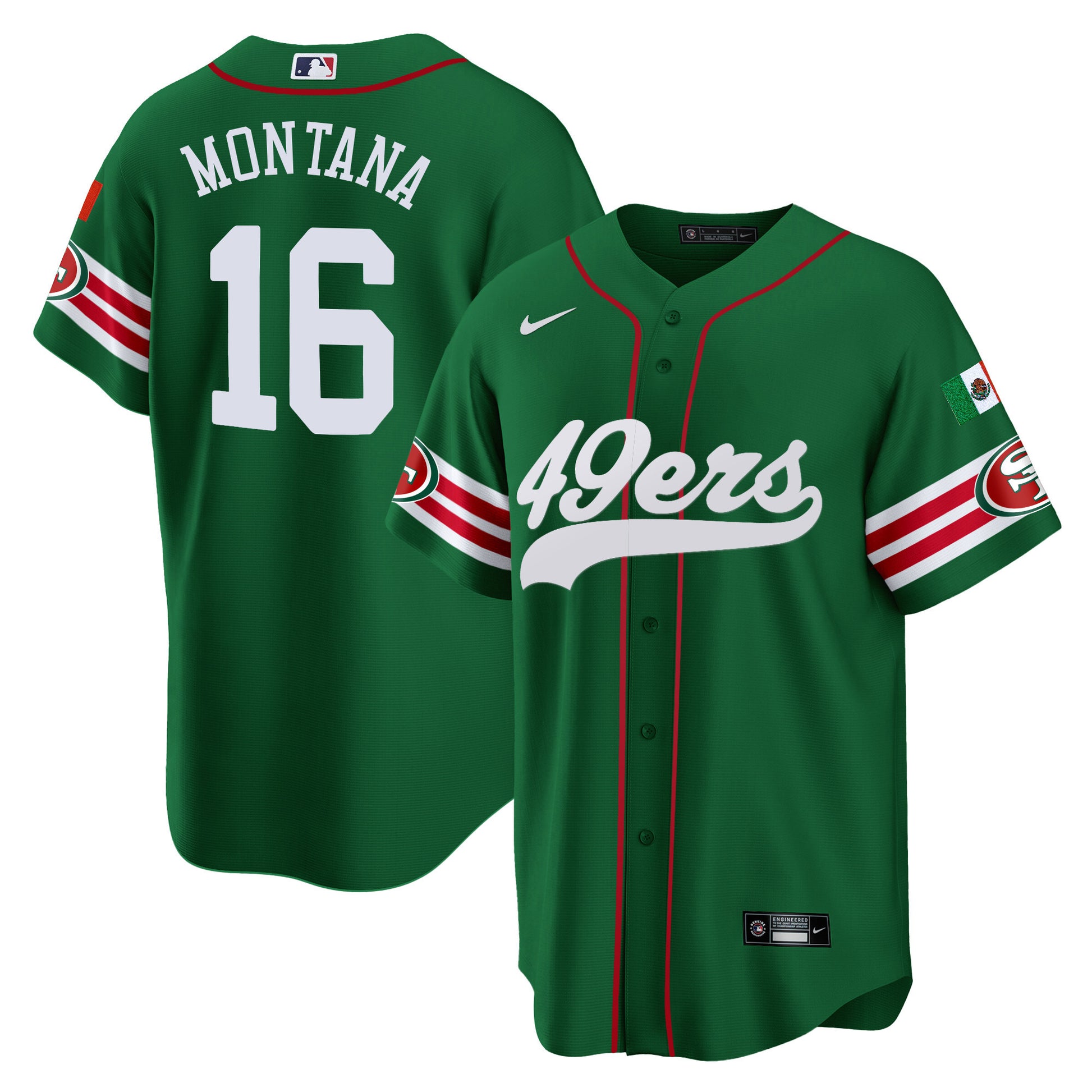 Men's 49ers Mexico Baseball Jersey - All Stitched