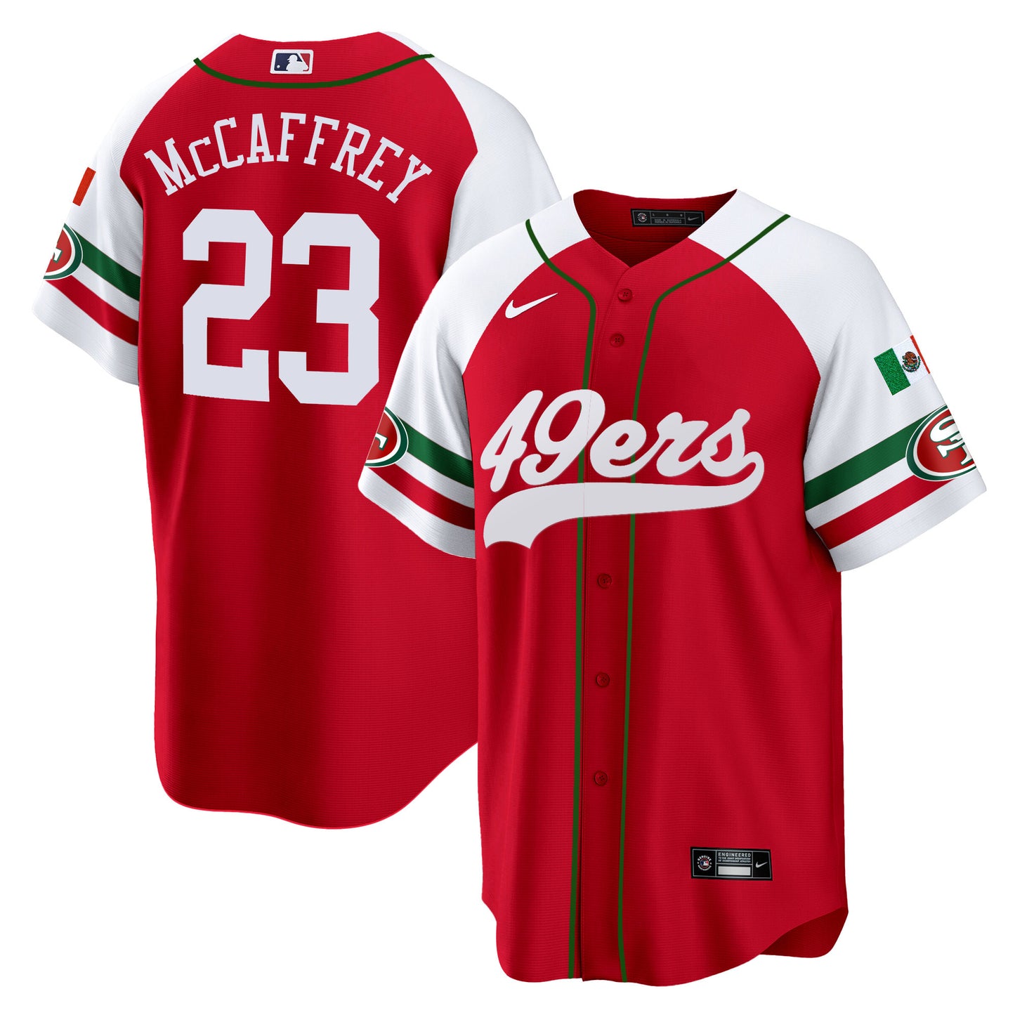 Men's 49ers Mexico Baseball Jersey - All Stitched