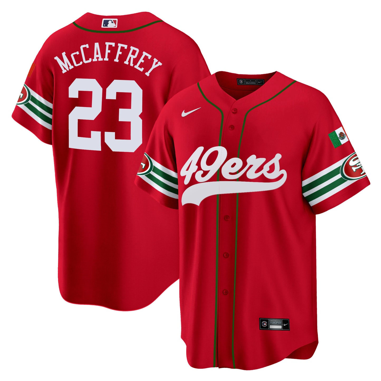Men's 49ers Mexico Baseball Jersey - All Stitched