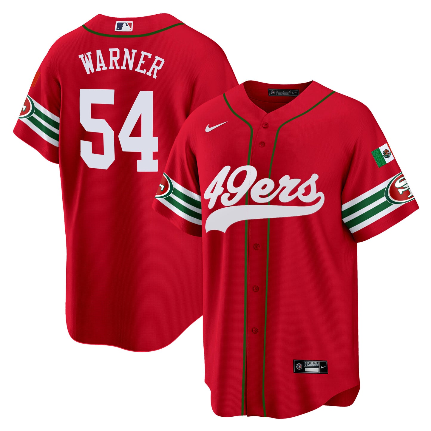 Men's 49ers Mexico Baseball Jersey - All Stitched