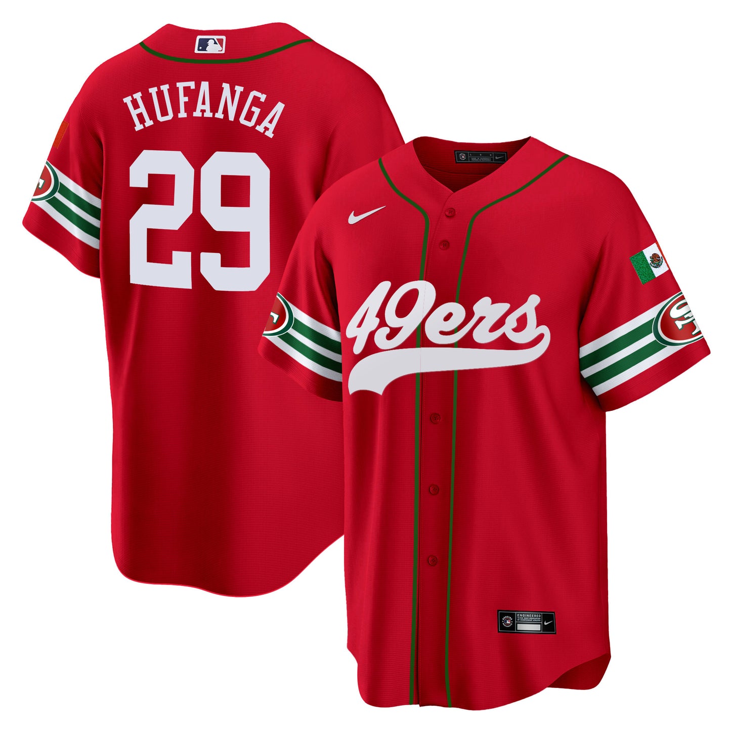Men's 49ers Mexico Baseball Jersey - All Stitched