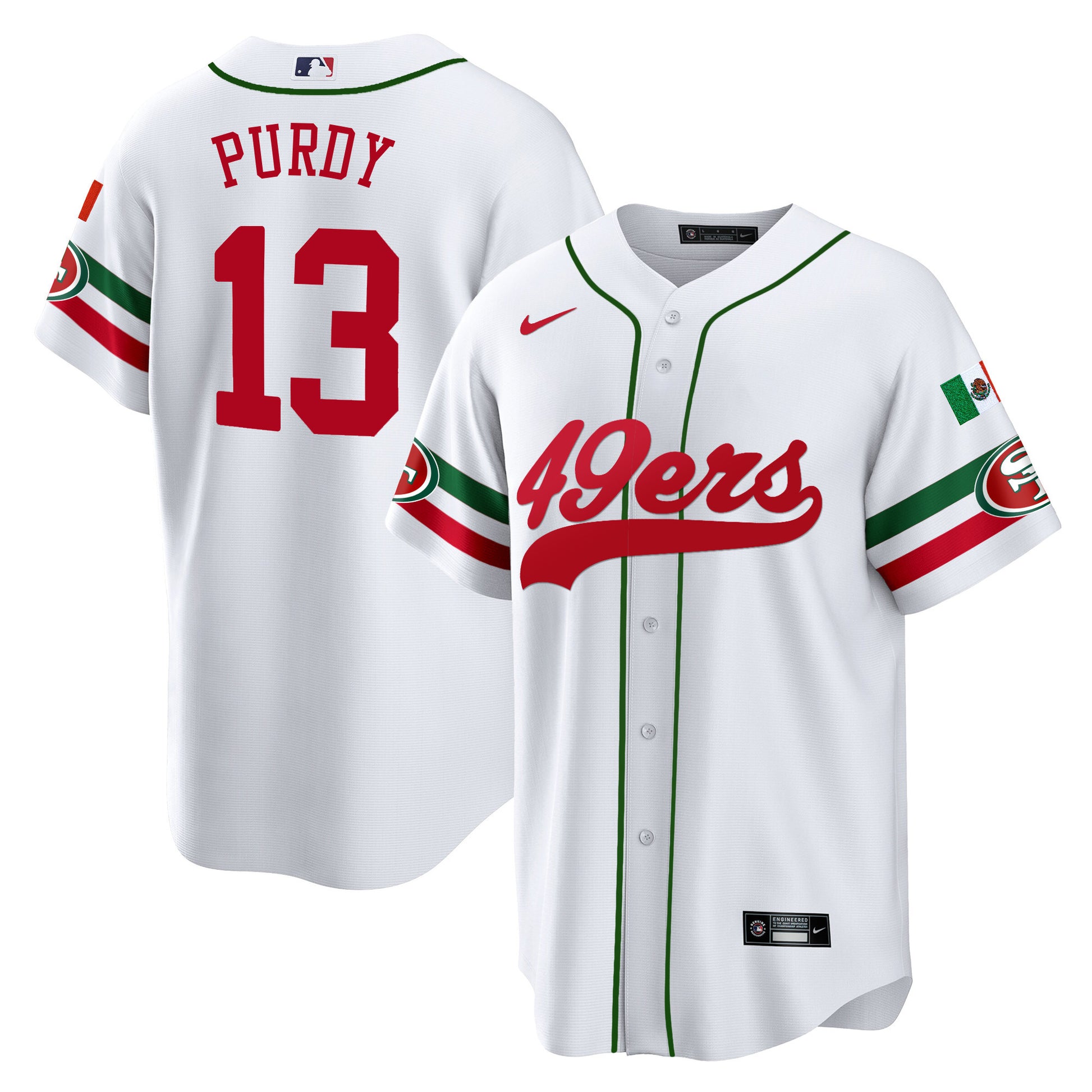 Men's 49ers Mexico Baseball Jersey - All Stitched