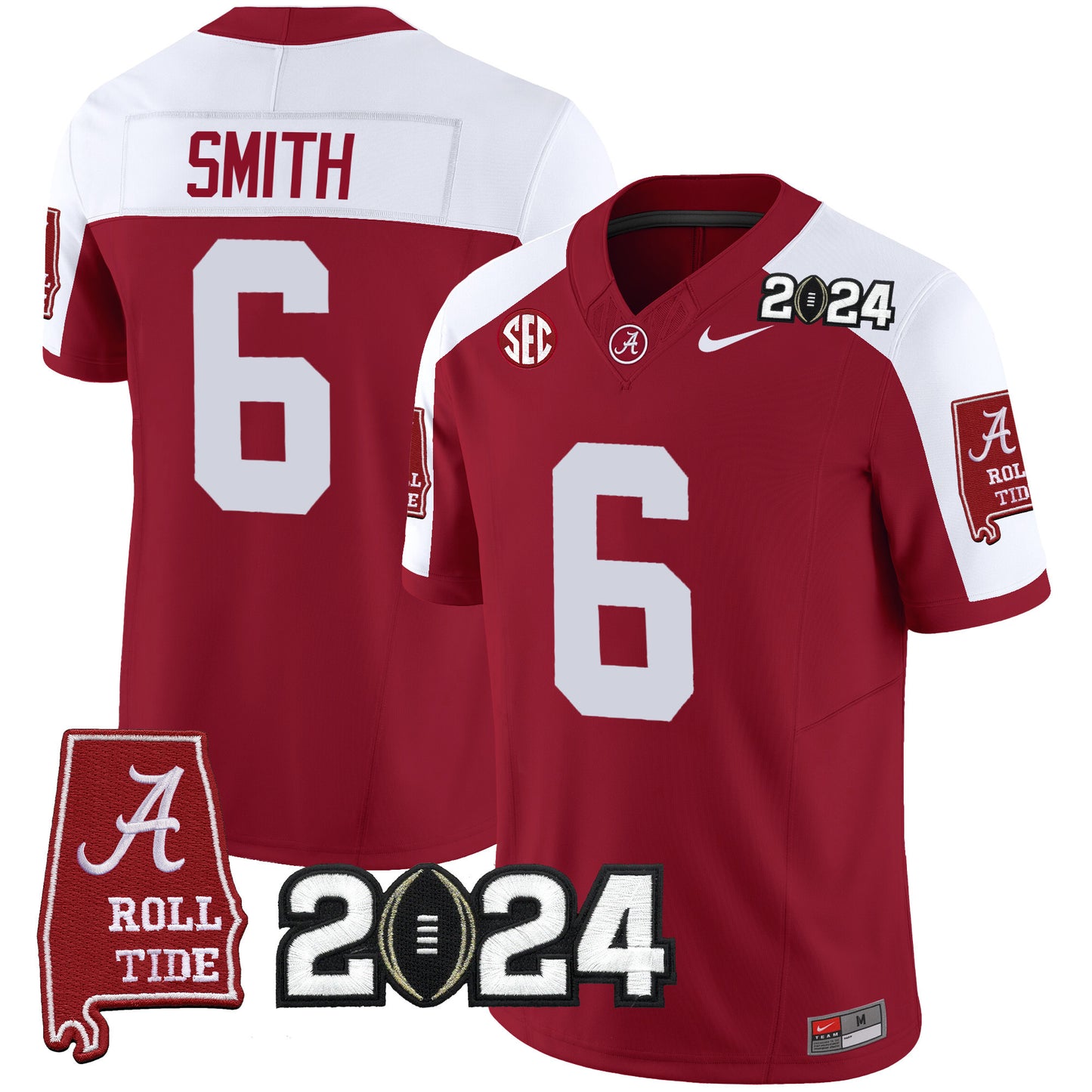 Men's Alabama Crimson Tide 2024 Vapor Limited Jersey - All Stitched