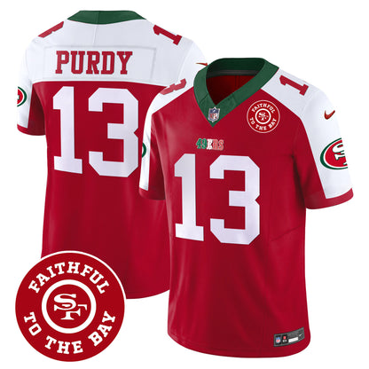 Men's 49ers Mexico Faithful To The Bay Patch Vapor Jersey - All Stitched