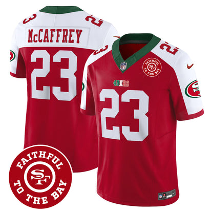 Men's 49ers Mexico Faithful To The Bay Patch Vapor Jersey - All Stitched
