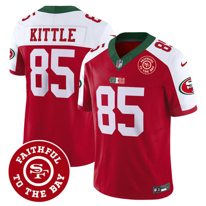 Men's 49ers Mexico Faithful To The Bay Patch Vapor Jersey - All Stitched