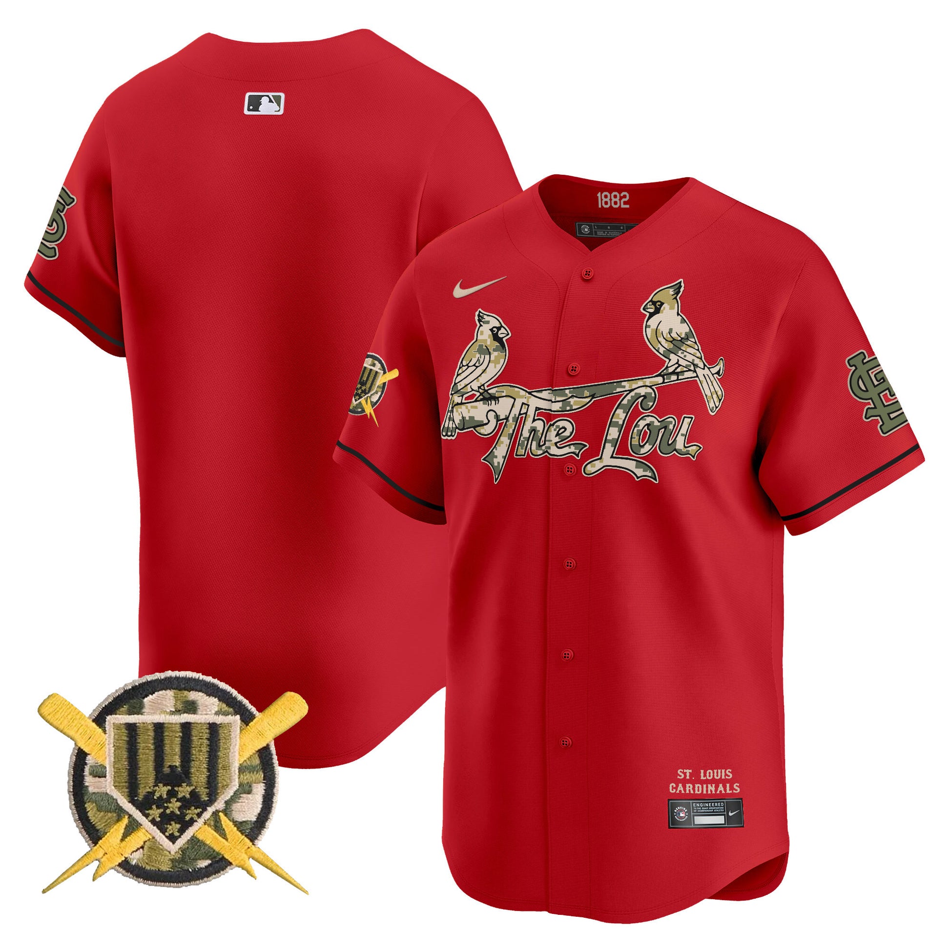 Men's St. Louis Cardinals Armed Forces Day Vapor Premier Limited Jersey - All Stitched