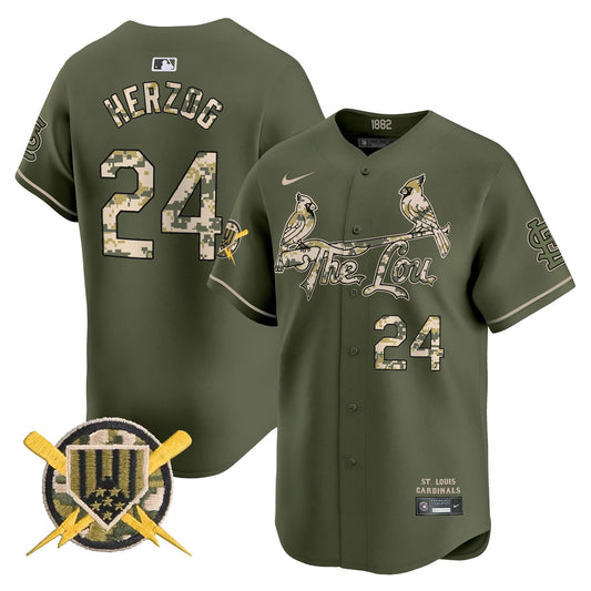 Men's St. Louis Cardinals Armed Forces Day Vapor Premier Limited Jersey - All Stitched