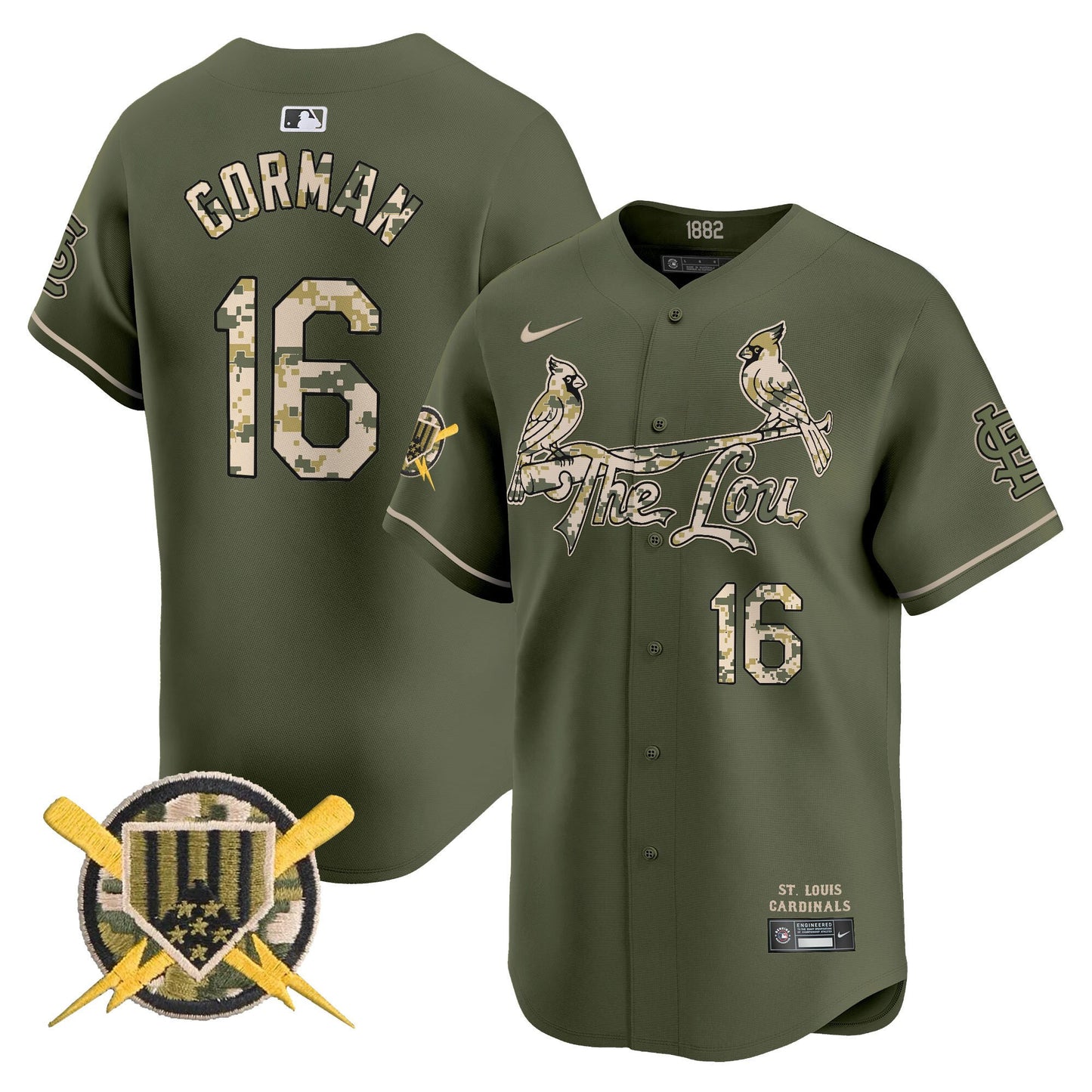 Men's St. Louis Cardinals Armed Forces Day Vapor Premier Limited Jersey - All Stitched