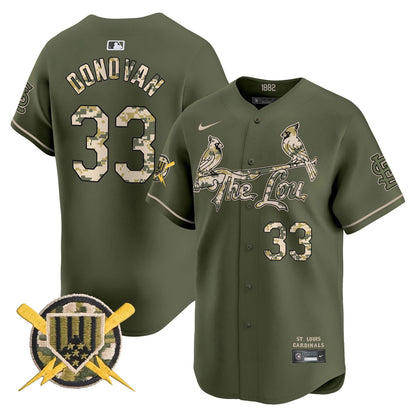 Men's St. Louis Cardinals Armed Forces Day Vapor Premier Limited Jersey - All Stitched