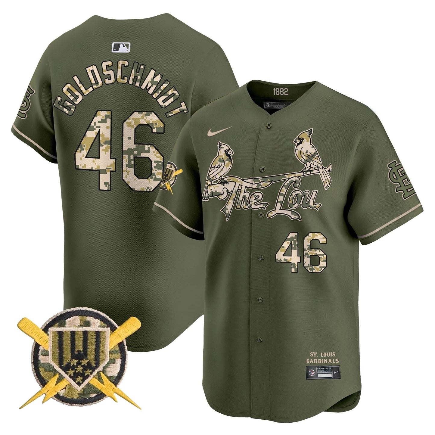 Men's St. Louis Cardinals Armed Forces Day Vapor Premier Limited Jersey - All Stitched
