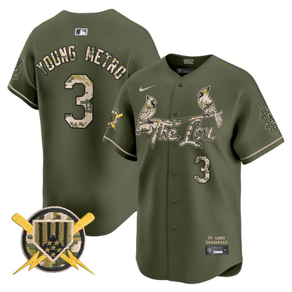 Men's St. Louis Cardinals Armed Forces Day Vapor Premier Limited Jersey - All Stitched