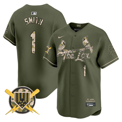 Men's St. Louis Cardinals Armed Forces Day Vapor Premier Limited Jersey - All Stitched