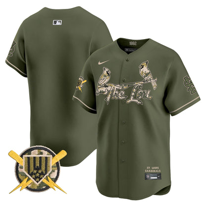 Men's St. Louis Cardinals Armed Forces Day Vapor Premier Limited Jersey - All Stitched