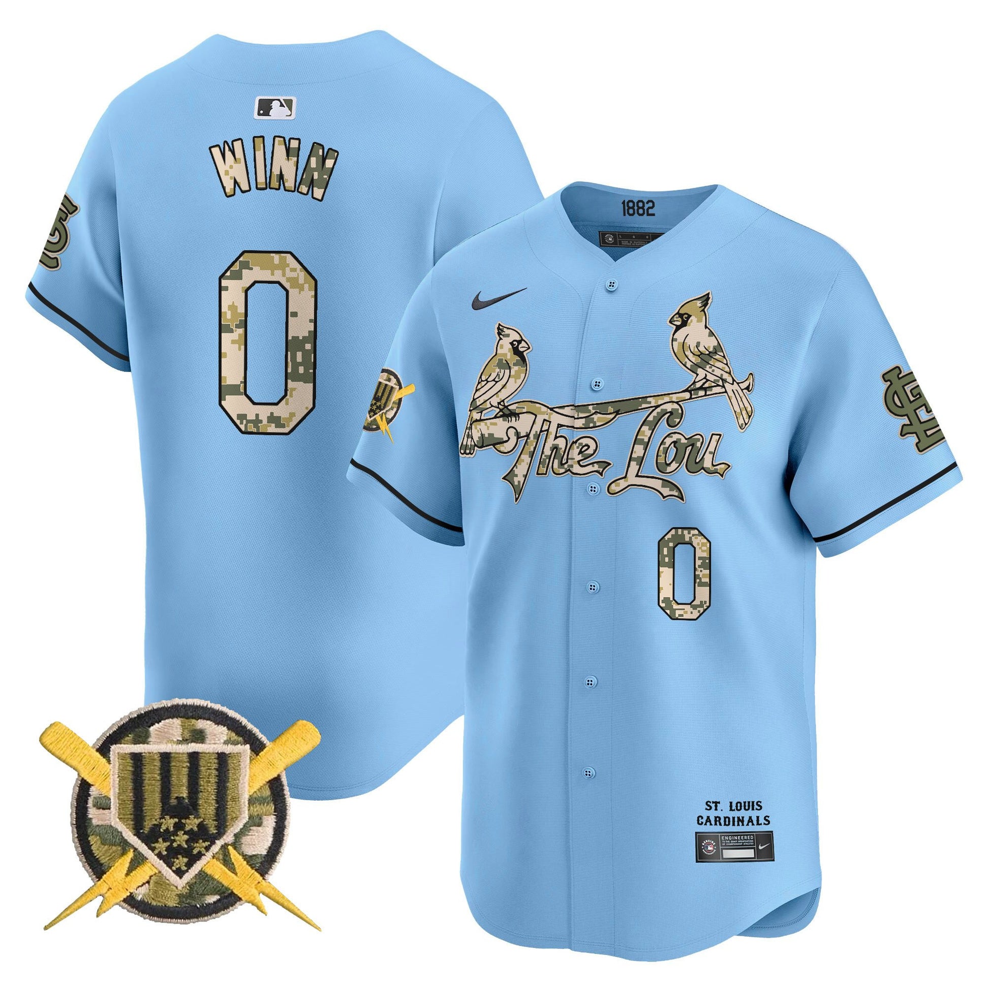 Men's St. Louis Cardinals Armed Forces Day Vapor Premier Limited Jersey - All Stitched