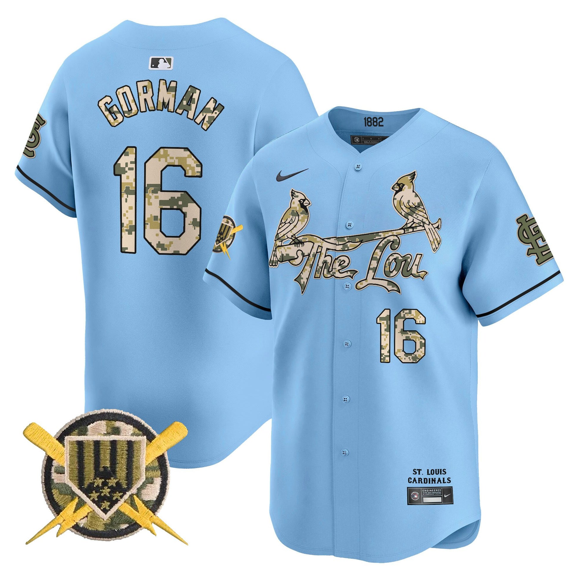 Men's St. Louis Cardinals Armed Forces Day Vapor Premier Limited Jersey - All Stitched