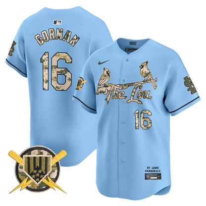 Men's St. Louis Cardinals Armed Forces Day Vapor Premier Limited Jersey - All Stitched