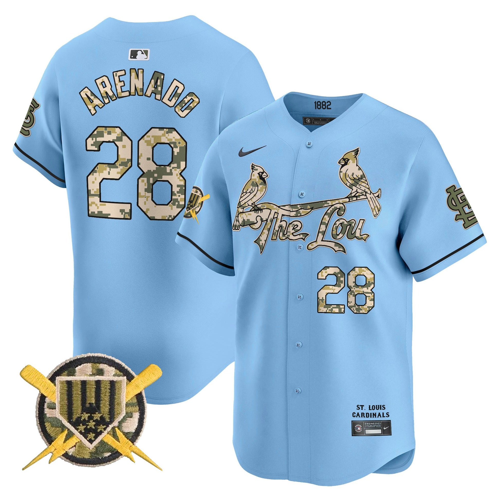 Men's St. Louis Cardinals Armed Forces Day Vapor Premier Limited Jersey - All Stitched