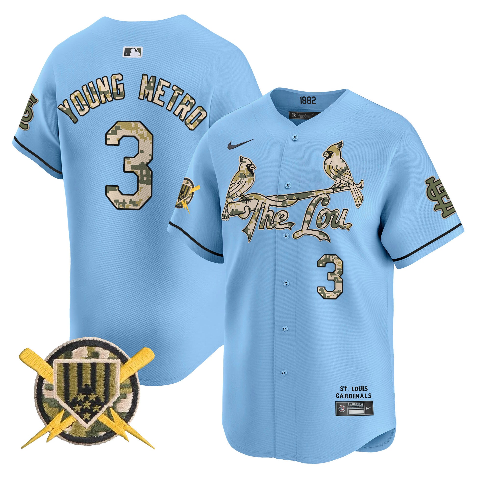 Men's St. Louis Cardinals Armed Forces Day Vapor Premier Limited Jersey - All Stitched