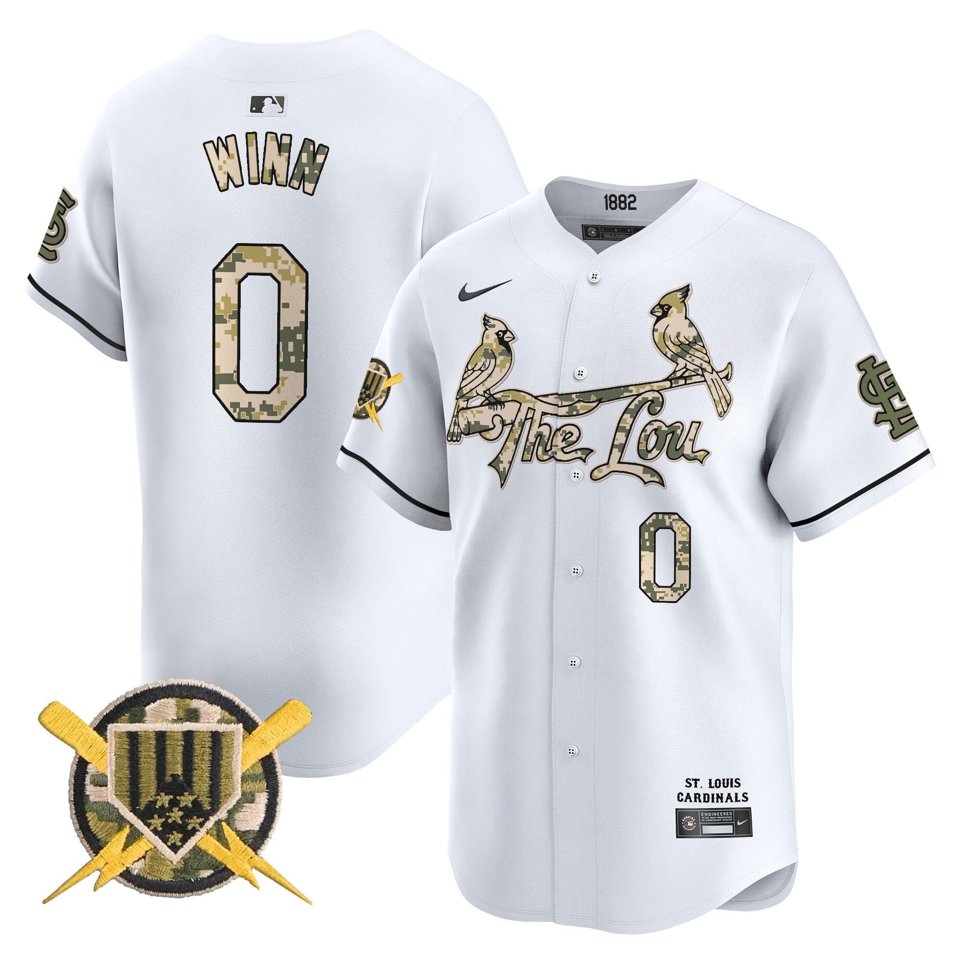 Men's St. Louis Cardinals Armed Forces Day Vapor Premier Limited Jersey - All Stitched