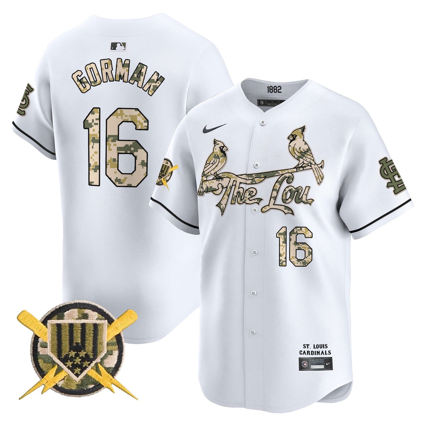 Men's St. Louis Cardinals Armed Forces Day Vapor Premier Limited Jersey - All Stitched