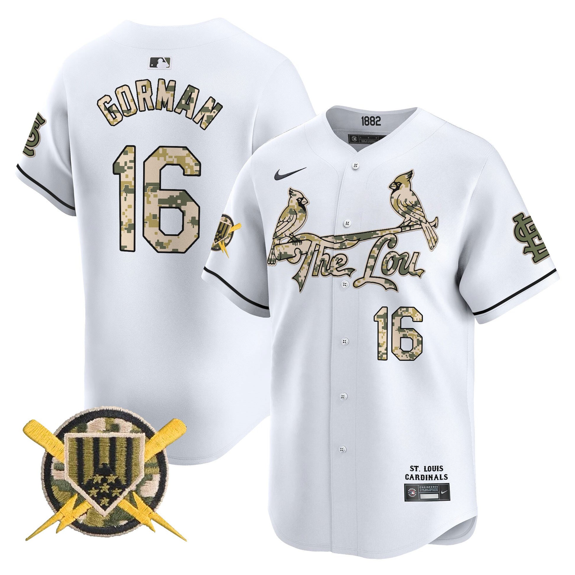 Men's St. Louis Cardinals Armed Forces Day Vapor Premier Limited Jersey - All Stitched