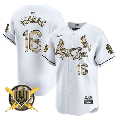 Men's St. Louis Cardinals Armed Forces Day Vapor Premier Limited Jersey - All Stitched
