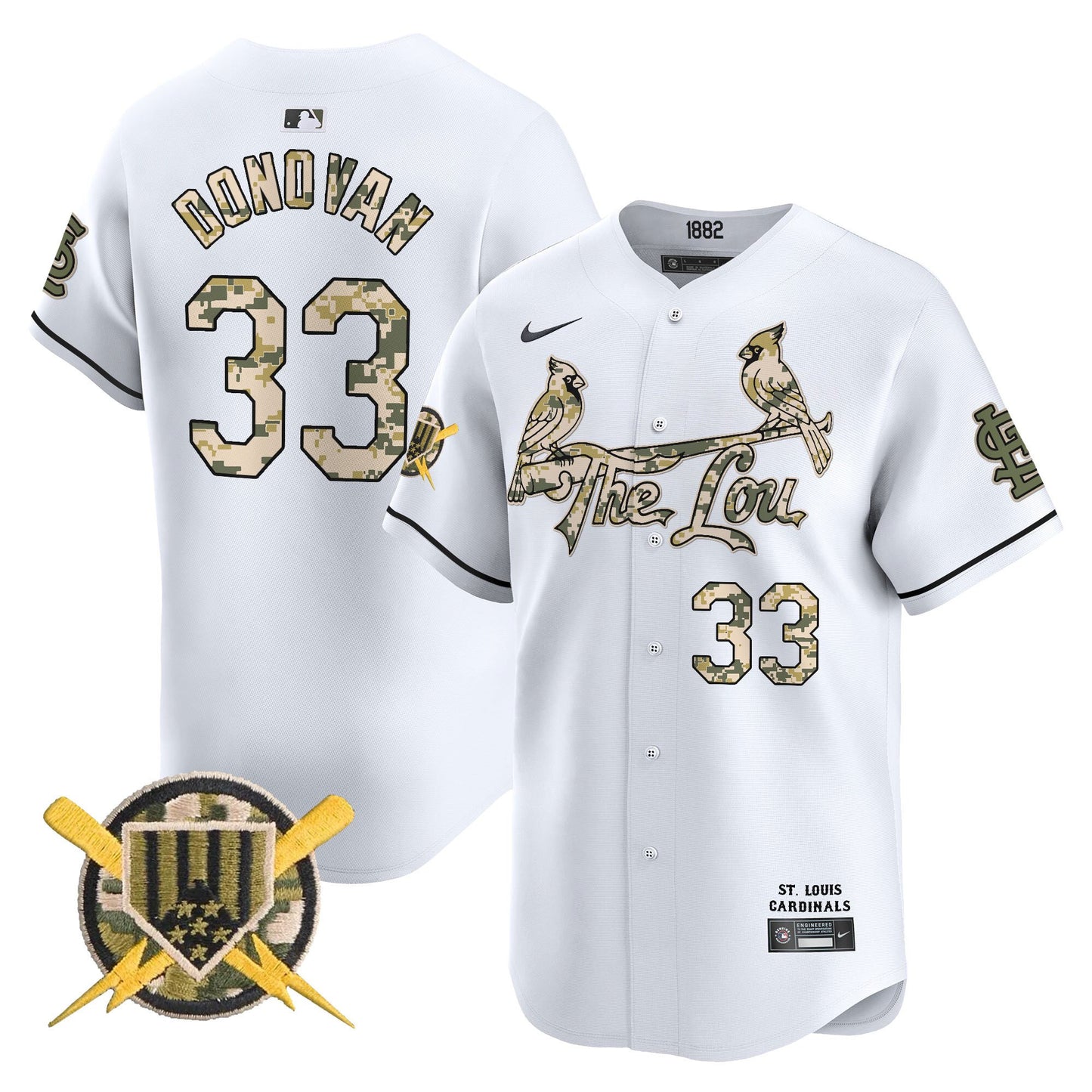 Men's St. Louis Cardinals Armed Forces Day Vapor Premier Limited Jersey - All Stitched