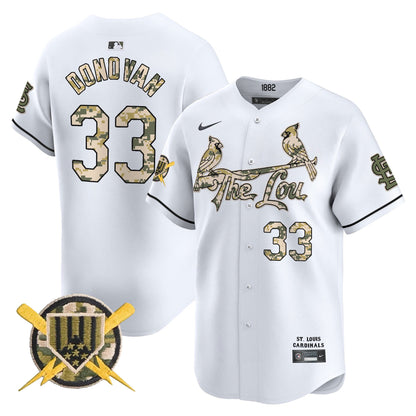 Men's St. Louis Cardinals Armed Forces Day Vapor Premier Limited Jersey - All Stitched