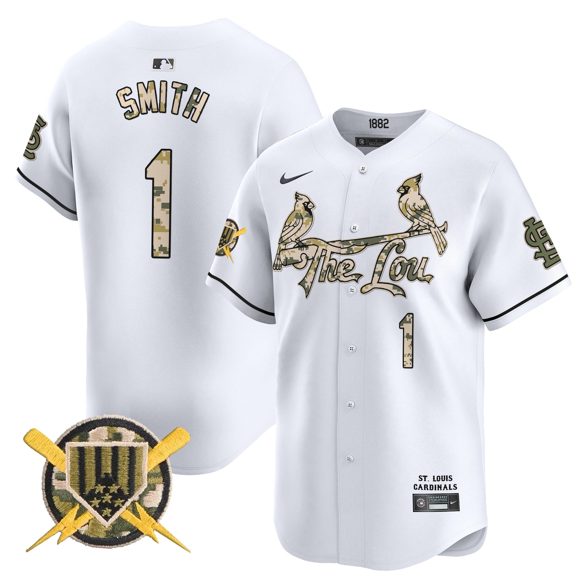 Men's St. Louis Cardinals Armed Forces Day Vapor Premier Limited Jersey - All Stitched