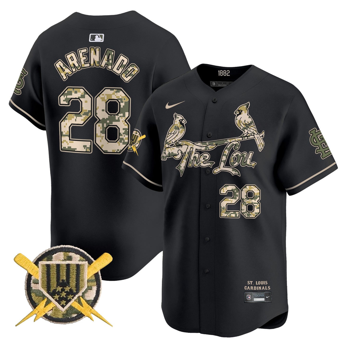 Men's St. Louis Cardinals Armed Forces Day Vapor Premier Limited Jersey - All Stitched