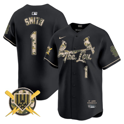 Men's St. Louis Cardinals Armed Forces Day Vapor Premier Limited Jersey - All Stitched