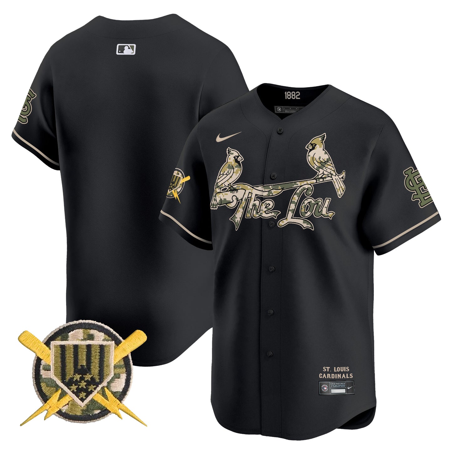 Men's St. Louis Cardinals Armed Forces Day Vapor Premier Limited Jersey - All Stitched