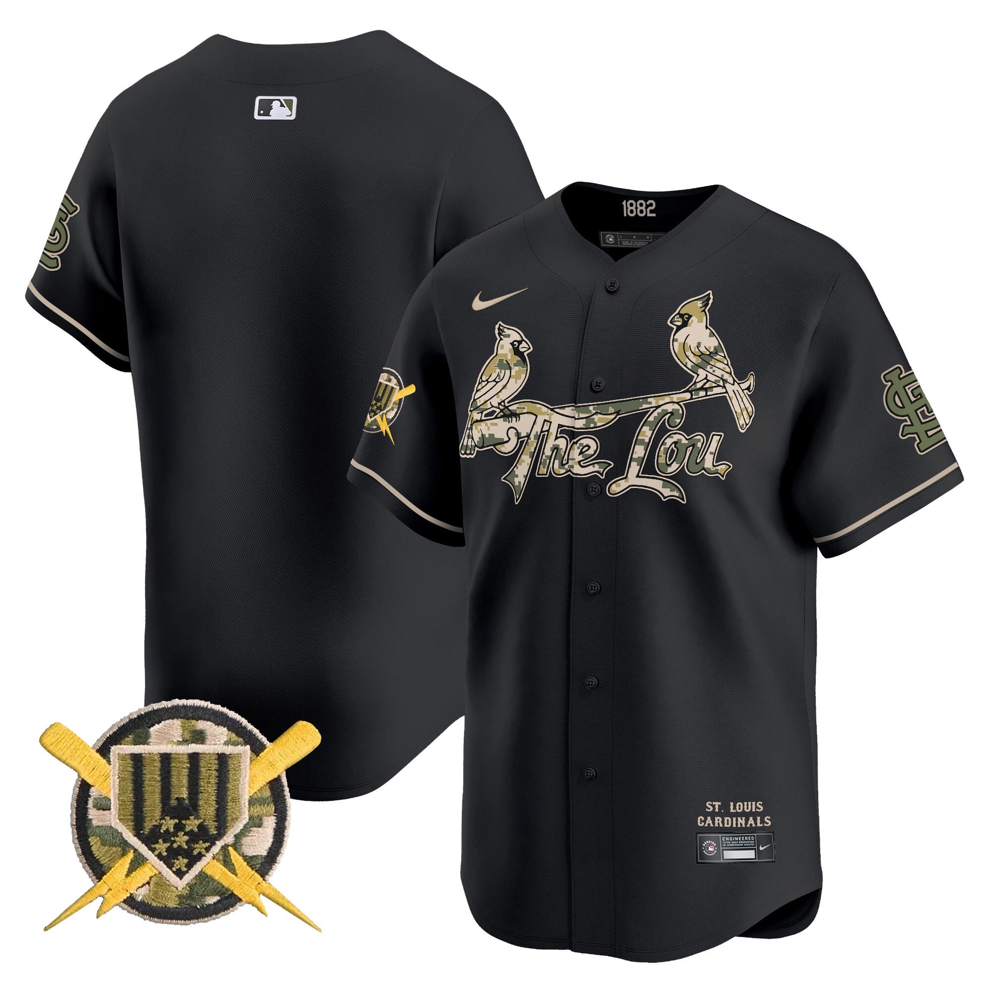 Men's St. Louis Cardinals Armed Forces Day Vapor Premier Limited Jersey - All Stitched