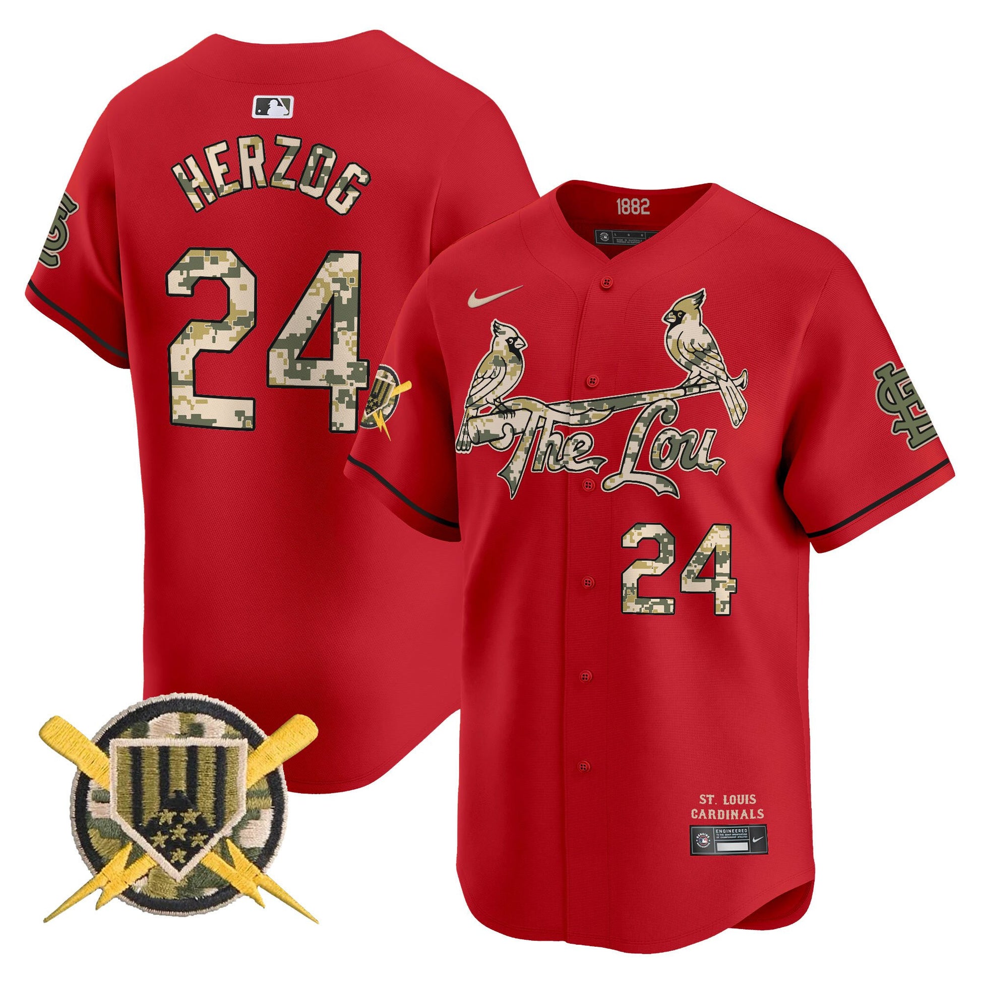 Men's St. Louis Cardinals Armed Forces Day Vapor Premier Limited Jersey - All Stitched