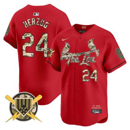 Men's St. Louis Cardinals Armed Forces Day Vapor Premier Limited Jersey - All Stitched