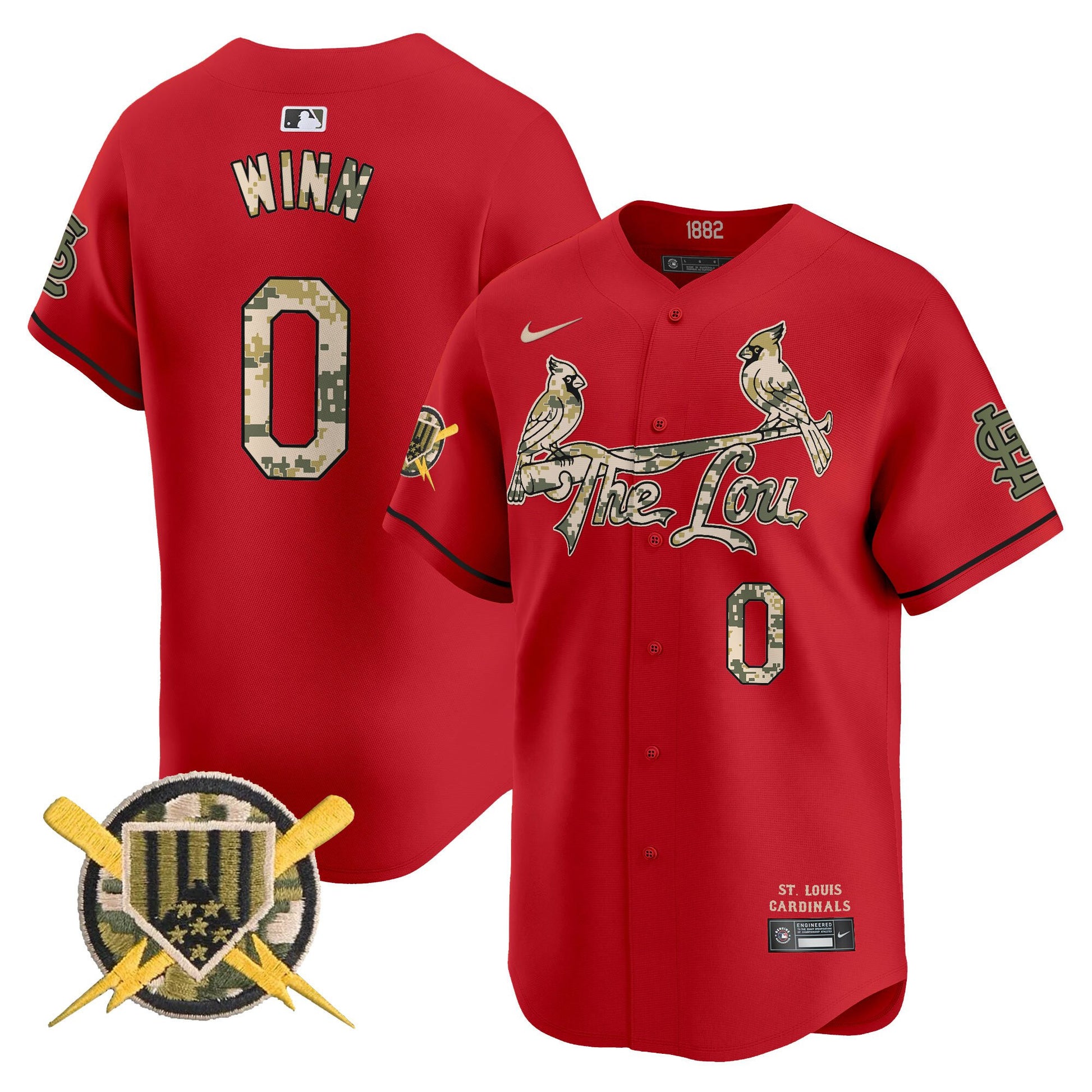 Men's St. Louis Cardinals Armed Forces Day Vapor Premier Limited Jersey - All Stitched