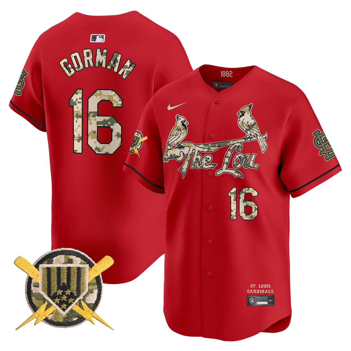Men's St. Louis Cardinals Armed Forces Day Vapor Premier Limited Jersey - All Stitched